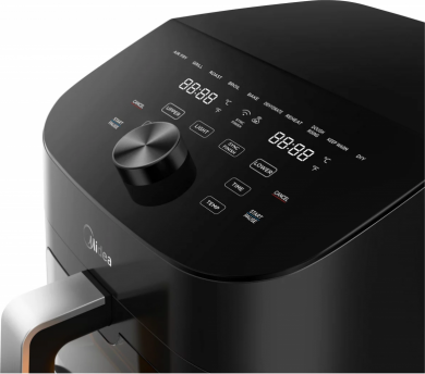 Midea Midea Two Zone Airfryer | MAD1100DADK | Power 1850 W | Capacity 4.4/6.4 L | Rapid Air technology | Black MAD1100DADK