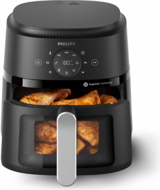 Philips Philips Airfryer | NA221/00 2000 series | Power 1500 W | Capacity 4.2 L | Rapid Air technology | Black/Silver NA221/00