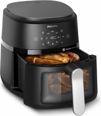 Philips Philips Airfryer | NA221/00 2000 series | Power 1500 W | Capacity 4.2 L | Rapid Air technology | Black/Silver NA221/00