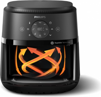 Philips Philips Airfryer | NA221/00 2000 series | Power 1500 W | Capacity 4.2 L | Rapid Air technology | Black/Silver NA221/00