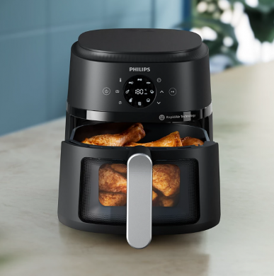 Philips Philips Airfryer | NA221/00 2000 series | Power 1500 W | Capacity 4.2 L | Rapid Air technology | Black/Silver NA221/00