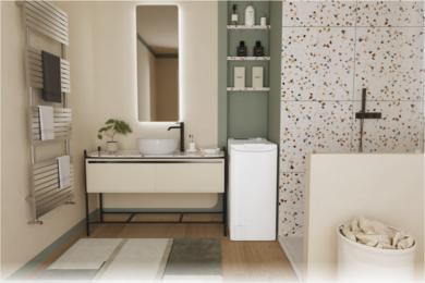 Candy Candy Washing Machine | TCA273D3-S | Energy efficiency class C | Top loading | Washing capacity 7 kg | 1200 RPM | Depth 60 cm | Width 41 cm | Digit | White TCA273D3-S