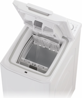 Candy Candy Washing Machine | TCA283D2-S | Energy efficiency class D | Top loading | Washing capacity 8 kg | 1200 RPM | Depth 60 cm | Width 41 cm | Display | Digit | White TCA283D2-S