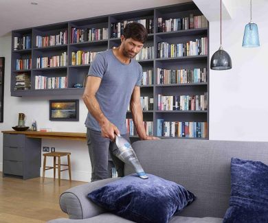  BLACK & DECKER | Vacuum Cleaner | NVC215WA-QW | Cordless operating | 7.2 V | Blue/Gray NVC215WA-QW