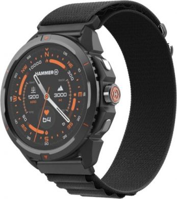 Hammer Hammer Watch 2 | Smart watch | GPS (satellite) | AMOLED | 1.5" | Waterproof | Black SMA002929