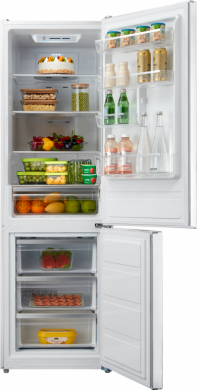 Midea Midea Refrigerator | MDRB424FGE01I | Energy efficiency class E | Free standing | Combi | Height 188 cm | No Frost system | Fridge net capacity 224 L | Freezer net capacity 86 L | 42 dB | White MDRB424FGE01I