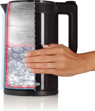 GORENJE Gorenje Kettle | K17DWDII | Electric | 2200 W | 1.7 L | Stainless Steel | 360&deg; rotational base | Black K17DWDII