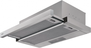 Candy Candy Hood | CBT625/2X/1 | Telescopic | Energy efficiency class B | Width 60 cm | 332 m&sup3;/h | Mechanical | LED | Stainless steel CBT625/2X