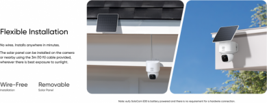  Anker Eufy | Security Camera with Solar Panel | SoloCam E30 | F/1.6 | IP65 | Micro SD, Max. 128GB T8171321