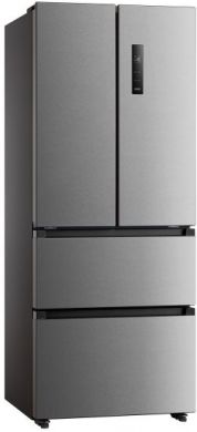 Midea Midea Refrigerator | MERF402FIE02 | Energy efficiency class E | Free standing | Combi | Height 178 cm | No Frost system | Fridge net capacity 244 L | Freezer net capacity 147 L | Display | 41 dB | Stainless steel MERF402FIE02