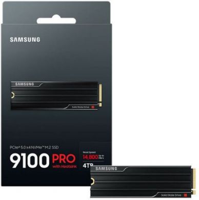 Samsung Samsung 9100 PRO | 4000 GB | SSD form factor M.2 2280 | Solid-state drive interface PCIe 5.0x4 | Read speed 14800 MB/s | Write speed 13400 MB/s MZ-VAP4T0CW