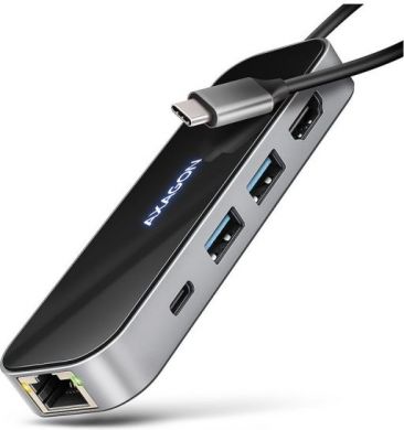 AXAGON AXAGON USB-C 5Gbps GLASS 6in1 Hub | HMC-6GLN HMC-6GLN