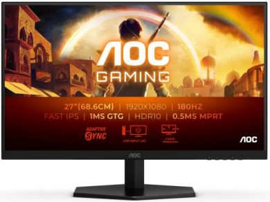 AOC AOC | 27G42E | 27 " | IPS | FHD | 16:9 | 180 Hz | 1 ms | 1920 x 1080 pixels | 300 cd/m&sup2; | HDMI ports quantity 1 | Black 27G42E