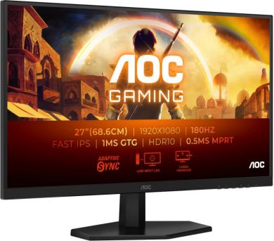 AOC AOC | 27G42E | 27 " | IPS | FHD | 16:9 | 180 Hz | 1 ms | 1920 x 1080 pixels | 300 cd/m&sup2; | HDMI ports quantity 1 | Black 27G42E