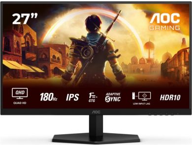 AOC AOC | Q27G42XE | 27 " | IPS | QHD | 16:9 | 180 Hz | 1 ms | 2560 x 1440 pixels | 300 cd/m&sup2; | HDMI ports quantity 2 | Black Q27G42XE