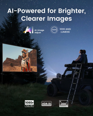  Anker Nebula Mars 3 | Full HD (1920x1080) | 1000 ANSI lumens | Black | Wi-Fi D2333211