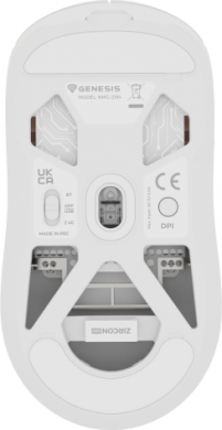 Genesis Genesis | Zircon 660 PRO | Wireless/Wired | Gaming Mouse | 2.4 GHz, Bluetooth, USB | White NMG-2194