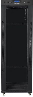 Lanberg Lanberg | Rack cabinet 19" free-standing 37U/600x800 (flat pack) with glass door, LCD | FF01-6837-12BL | Black FF01-6837-12BL