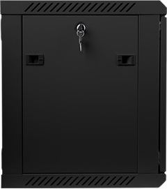 Lanberg Lanberg | Rack cabinet 19" wall-mount 9U/600x450 (flat pack) | WF01-6409-10B | Black WF01-6409-10B