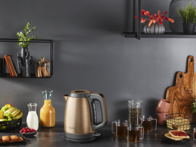 Tefal TEFAL Coppertinto Kettle | KI280G10 | Electric | 2400 W | 1.7 L | Stainless steel | 360&deg; rotational base | Copper/Black KI280G10