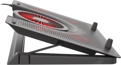 Genesis GENESIS Laptop cooling pad, OXID 550 15.6-17.3 5 FANS, LED LIGHT, 1 USB | Genesis | Laptop cooling pad, OXID 550 | Black | 400 x 280 x 55 mm | 2 year(s) NHG-1411