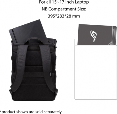 Asus Asus BP4701 ROG BACKPACK/15_17 | Asus BP4701 | Notebook carrying backpack | Fits up to size 17 " | Backpack | Black 90XB06S0-BBP020