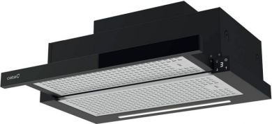 CATA CATA Hood | TFH 6830 GBK | Telescopic | Energy efficiency class A+++ | Width 60 cm | 795 m&sup3;/h | Electronic | LED | Black Glass 02010404