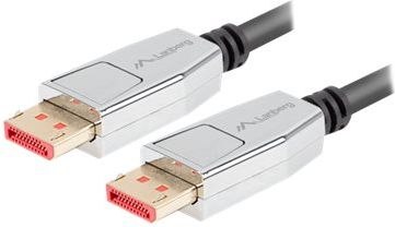 Lanberg Lanberg DisplayPort M/M Cable 20 PIN V1.4 8K 60HZ | CA-DPDP-20CU-0010-BK | 1 m CA-DPDP-20CU-0010-BK