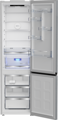  BEKO Refrigerator | B5RCNA416HXB | Energy efficiency class C | Free standing | Combi | Height 203.5 cm | No Frost system | Fridge net capacity 297 L | Freezer net capacity 118 L | Display | 35 dB | Stainless steel B5RCNA416HXB
