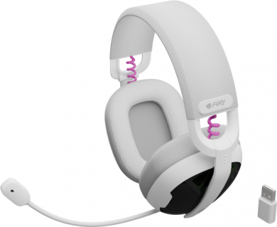 Genesis Fury | Gaming Headset | Fukiya F6 | Bluetooth | Over-Ear | Microphone | Wireless | White NFU-2337