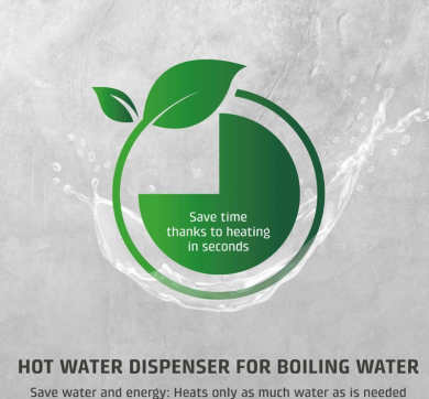 Caso Design Caso Turbo Hot Water Dispenser | HW 616 | Water Dispenser | 2600 W | 2.5 L | Plastic/Stainless Steel | Black/Stainless Steel 01896