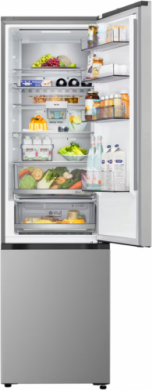 LG LG Refrigerator | GBBSJ1CCPY | Energy efficiency class C | Free standing | Combi | Height 186 cm | Fridge net capacity 220 L | Freezer net capacity 113 L | Display | 34 dB | Prime Silver GBBSJ1CCPY