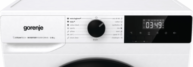 GORENJE Gorenje | Washing Machine | W11NHPI84AS | Energy efficiency class A | Front loading | Washing capacity 8 kg | 1400 RPM | Depth 54 cm | Width 60 cm | Display | LED | Steam function | White W11NHPI84AS