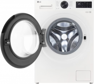 LG LG Washing machine | F2X50S9TWB | Energy efficiency class A | Front loading | Washing capacity 9 kg | 1200 RPM | Depth 48 cm | Width 60 cm | Display | LED | Steam function | Direct drive | Wi-Fi | White F2X50S9TWB