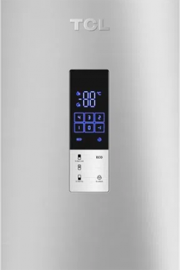 TCL TCL Refrigerator | RP409BLE0EE | Energy efficiency class E | Free standing | Combi | Height 185 cm | No Frost system | Fridge net capacity 267 L | Freezer net capacity 142 L | Display | 39 dB | Grey RP409BLE0EE