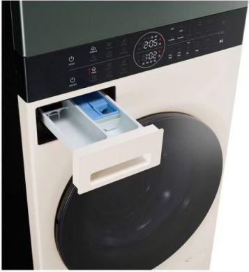 LG LG Washing machine with dryer | WT1210EGF | Energy efficiency class A/C | Front loading | Washing capacity 12 kg | 1400 RPM | Depth 66 cm | Width 60 cm | LED | Drying system | Drying capacity 10 kg | Steam function | Beige/Green WT1210EGF