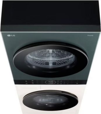 LG LG Washing machine with dryer | WT1210EGF | Energy efficiency class A/C | Front loading | Washing capacity 12 kg | 1400 RPM | Depth 66 cm | Width 60 cm | LED | Drying system | Drying capacity 10 kg | Steam function | Beige/Green WT1210EGF