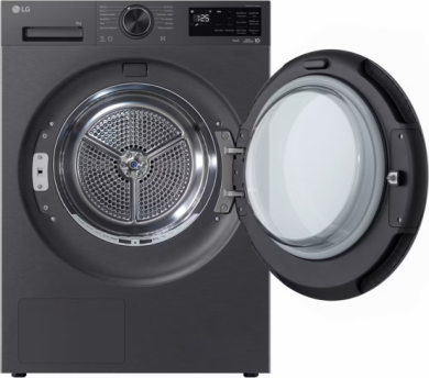 LG LG Dryer Machine | RHX5009TBB | Energy efficiency class B | Front loading | 9 kg | Heat pump | LED | Depth 66 cm | Wi-Fi | Matte black RHX5009TBB