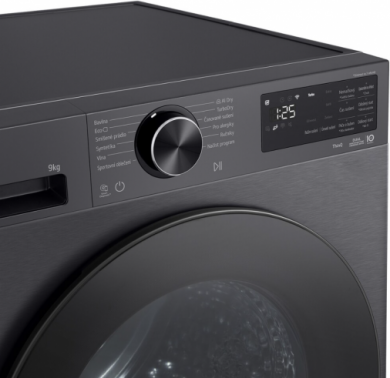 LG LG Dryer Machine | RHX5009TBB | Energy efficiency class B | Front loading | 9 kg | Heat pump | LED | Depth 66 cm | Wi-Fi | Matte black RHX5009TBB