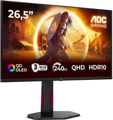 AOC AOC | Q27G4ZDR | 27 " | QD-OLED | QHD | 16:9 | 240 Hz | 0.03 ms | 2560 x 1440 pixels | 400 cd/m&sup2; | HDMI ports quantity 2 | Black Q27G4ZDR