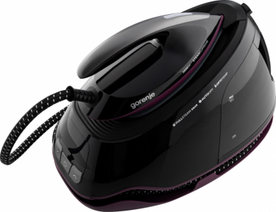 GORENJE Gorenje Ironing system | SGD3000BKV | 3000 W | 1.5 L | 8 bar | Auto power off | Vertical steam function | Calc-clean function | Black/Purple SGD3000BKV