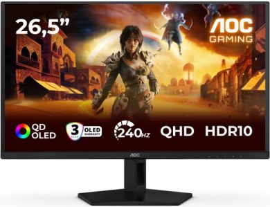 AOC AOC Q27G41ZDF | 27 " | QD-OLED | QHD | 16:9 | 240 Hz | 0.03 ms | 2560 x 1440 pixels | 400 cd/m&sup2; | HDMI ports quantity 1 | Black Q27G41ZDF