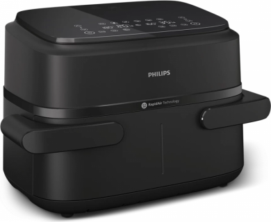 Philips Philips Airfryer Dual Basket | NA150/00 1000 Series | Power 2450 W | Capacity 7 L | RapidAir Plus | Black NA150/00