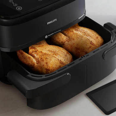 Philips Philips Airfryer Dual Basket | NA150/00 1000 Series | Power 2450 W | Capacity 7 L | RapidAir Plus | Black NA150/00