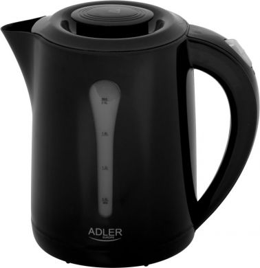 ADLER Adler Kettle | AD 1244 | Electric | 1850 W | 2.5 L | Plastic | 360&deg; rotational base | Black AD 1244B
