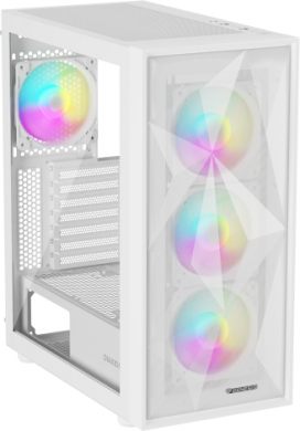 Genesis Genesis Gaming PC Case | Diaxid 605 ARGB | White | Midi Tower NPC-2173