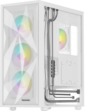 Genesis Genesis Gaming PC Case | Diaxid 605 ARGB | White | Midi Tower NPC-2173