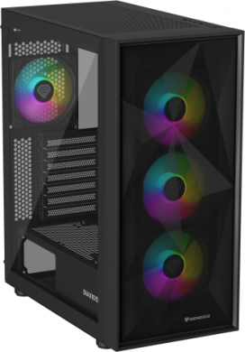 Genesis Genesis Gaming PC Case | Diaxid 605 ARGB | Black | Midi Tower NPC-2172