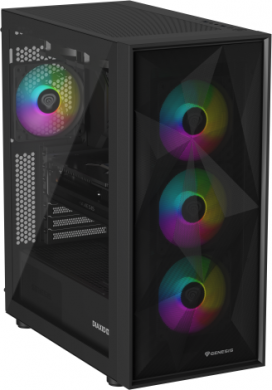 Genesis Genesis Gaming PC Case | Diaxid 605 ARGB | Black | Midi Tower NPC-2172