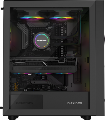 Genesis Genesis Gaming PC Case | Diaxid 605 ARGB | Black | Midi Tower NPC-2172